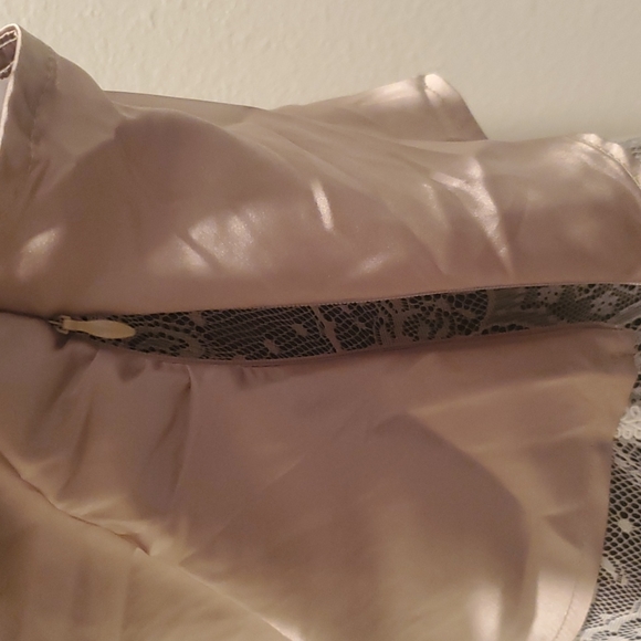 Fore Womens Beige Satin Tie Strap Party Cami Top NWT sz L - Picture 6 of 9